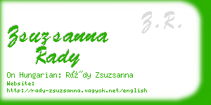 zsuzsanna rady business card